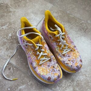 Hoka x Free People floral tennis shoes